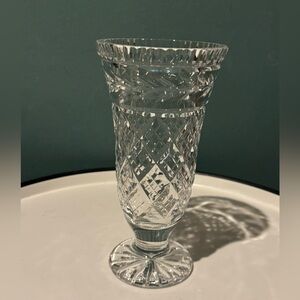 Vintage Waterford Crystal Retired Glandore 7" Vase Made In Ireland